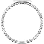 Be Posh® Engravable Beaded Signet Ring - Image 2