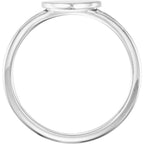 Be Posh® Engravable Heart Signet Ring - Image 2