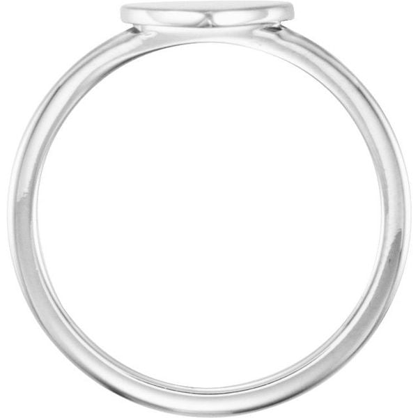 Be Posh® Engravable Heart Signet Ring - Image 2