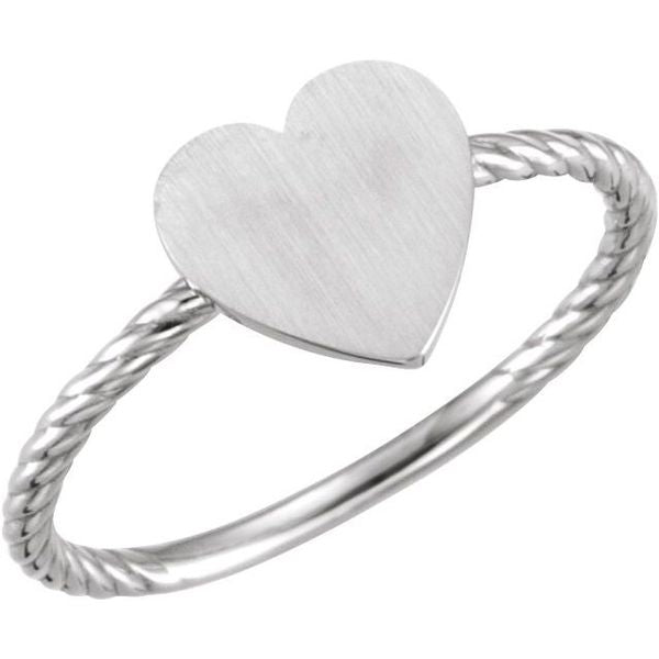 Be Posh® Engravable Rope Signet Ring
