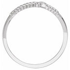 Sideways Cross Rope Ring - Image 2