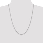 Leslie's 14K White Gold 1.6mm Singapore Chain - Image 4
