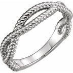 Criss-Cross Rope Ring