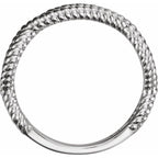 Criss-Cross Rope Ring - Image 2