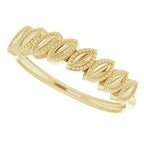 Granulated Leaf Ring - Image 5