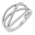 Beaded Criss-Cross Ring