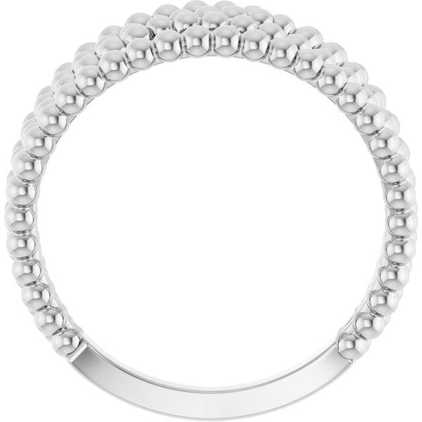 Beaded Criss-Cross Ring - Image 2