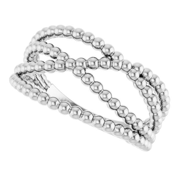 Beaded Criss-Cross Ring - Image 5