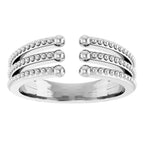 Beaded Negative Space Ring - Image 3
