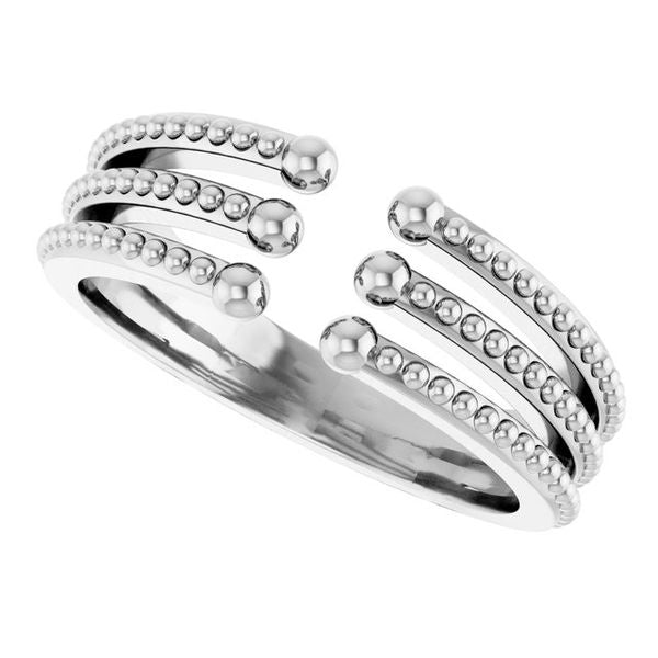 Beaded Negative Space Ring - Image 5
