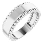 Engravable Beaded Ring