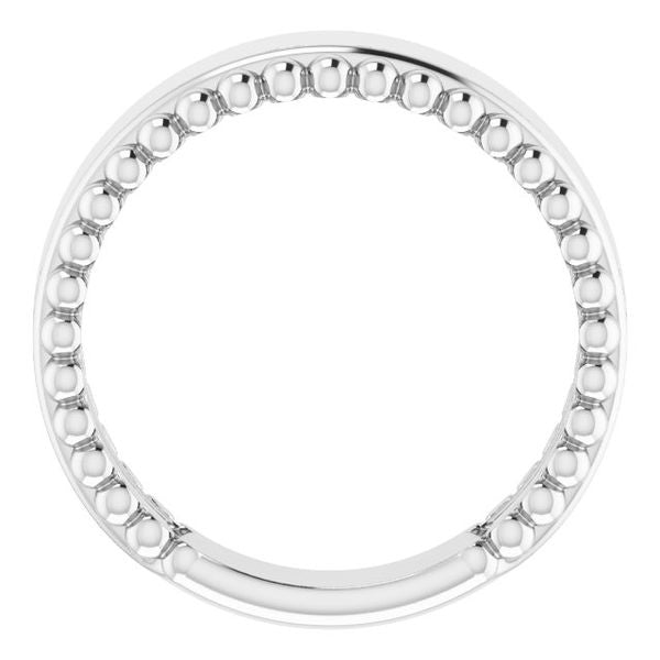 Engravable Beaded Ring - Image 2