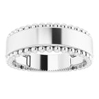 Engravable Beaded Ring - Image 3