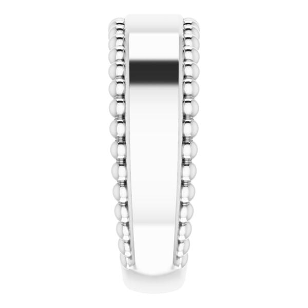 Engravable Beaded Ring - Image 4