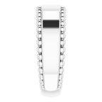 Engravable Beaded Ring - Image 4