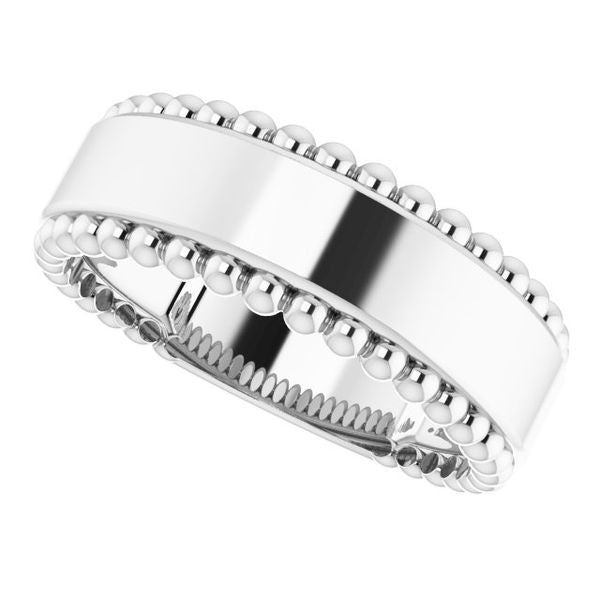 Engravable Beaded Ring - Image 5