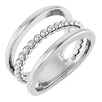 Negative Space Beaded Ring
