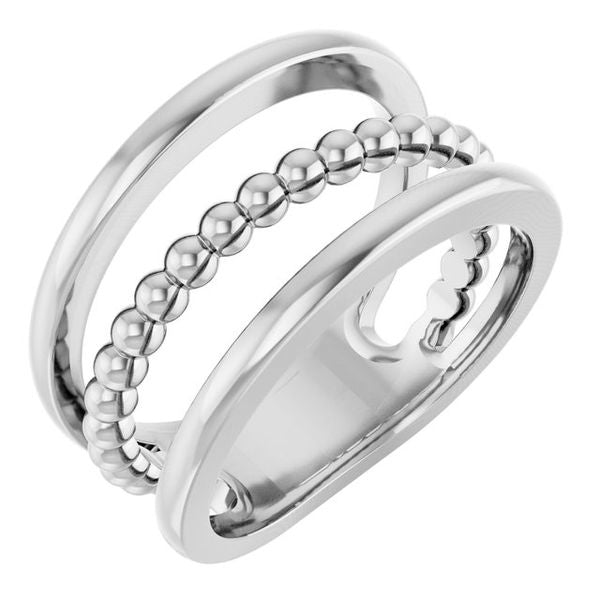 Negative Space Beaded Ring
