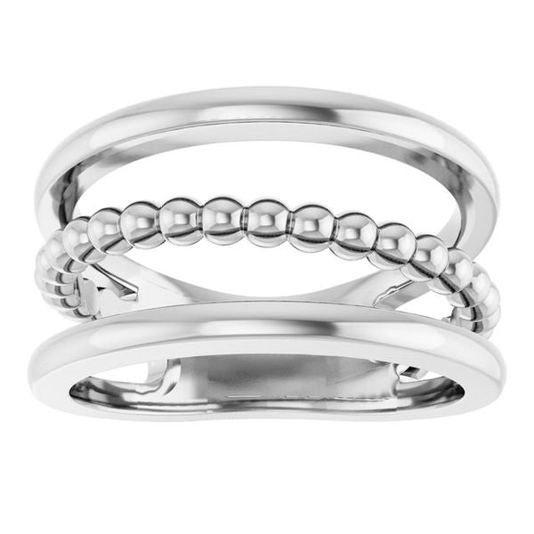 Negative Space Beaded Ring - Image 3