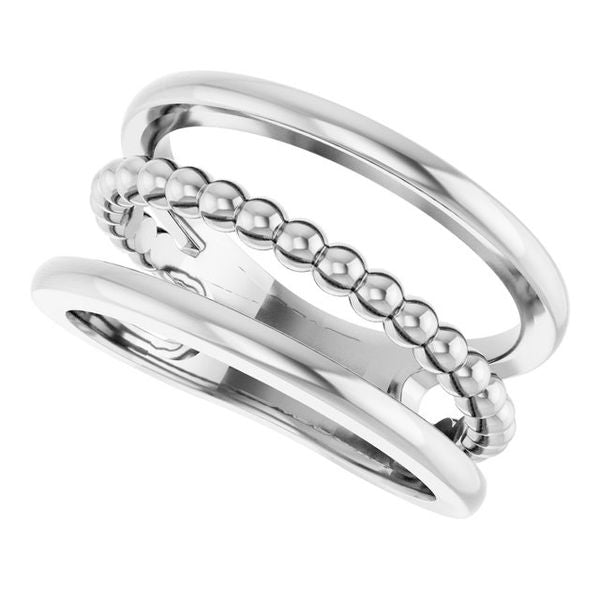 Negative Space Beaded Ring - Image 5