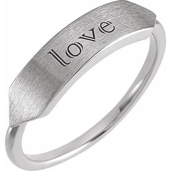 Geometric Signet Ring - Image 3