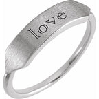 Geometric Signet Ring - Image 3