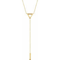 Triangle & Bar Y Necklace