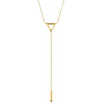 Triangle & Bar Y Necklace