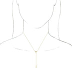 Triangle & Bar Y Necklace - Image 3