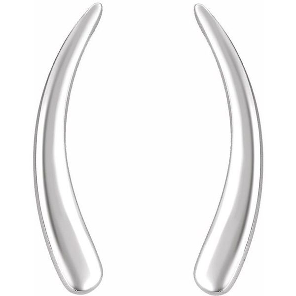Curved Ear Climbers - Image 2