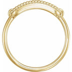 Rectangle Beaded Signet Ring - Image 2