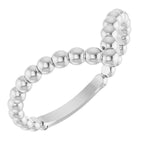 Beaded V Ring