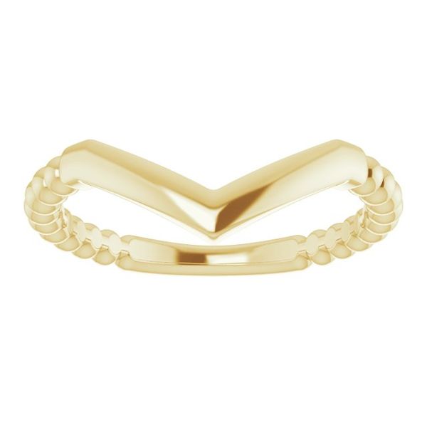 Stackable Beaded V-Ring - Image 3