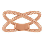 Rope Criss-Cross Ring - Image 3