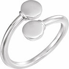 Engravable Bypass Signet Ring