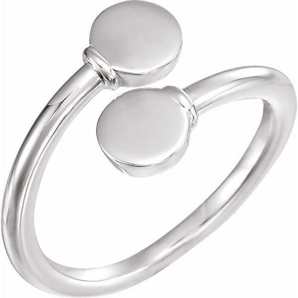 Engravable Bypass Signet Ring