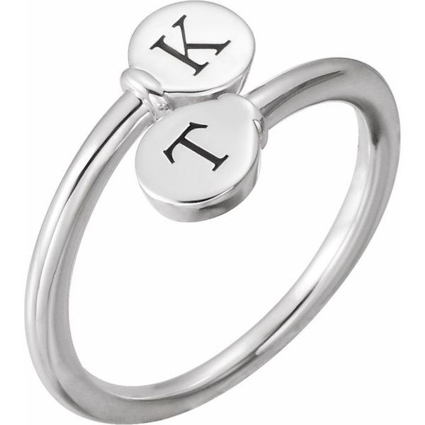 Engravable Bypass Signet Ring - Image 3