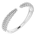 Beaded Negative Space Ring