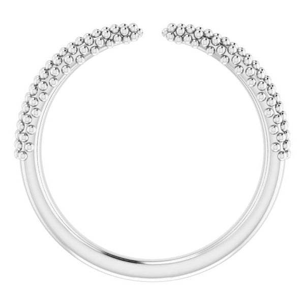 Beaded Negative Space Ring - Image 2