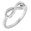 Infinity-Inspired Heart Ring