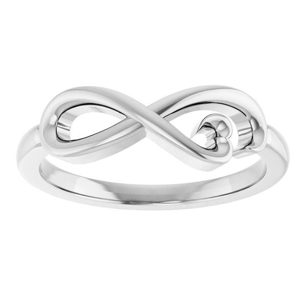 Infinity-Inspired Heart Ring - Image 3