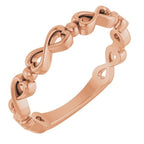 Infinity-Inspired Heart Ring