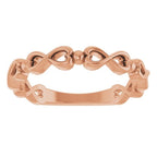 Infinity-Inspired Heart Ring - Image 3