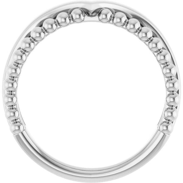 Negative Space Beaded V Ring - Image 2