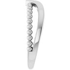 Negative Space Beaded V Ring - Image 4