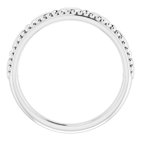 Stackable Beaded Heart Ring - Image 2
