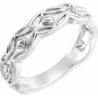 Scalloped Geometric Ring