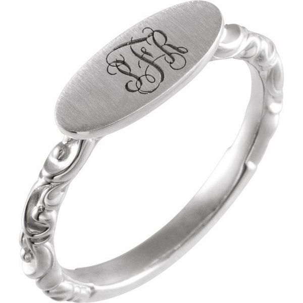 Oval Signet Ring - Image 4
