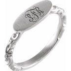 Oval Signet Ring - Image 4