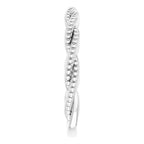 Stackable Beaded Twist Ring - Image 4